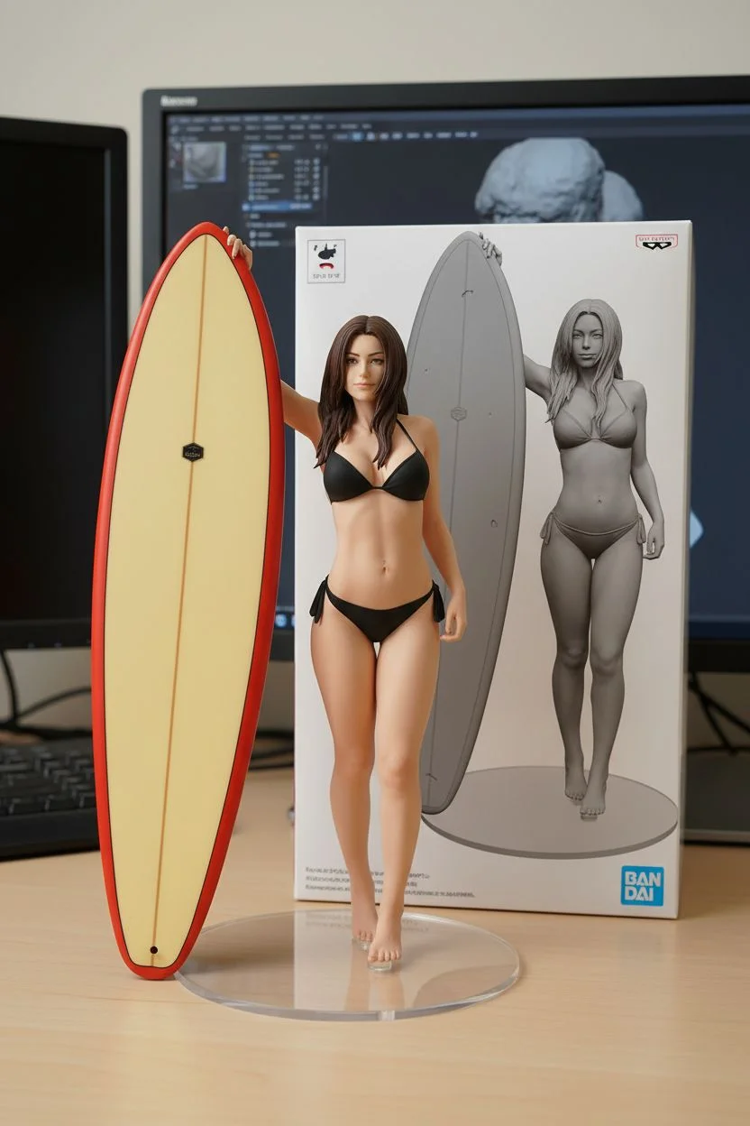 Character figure with packaging