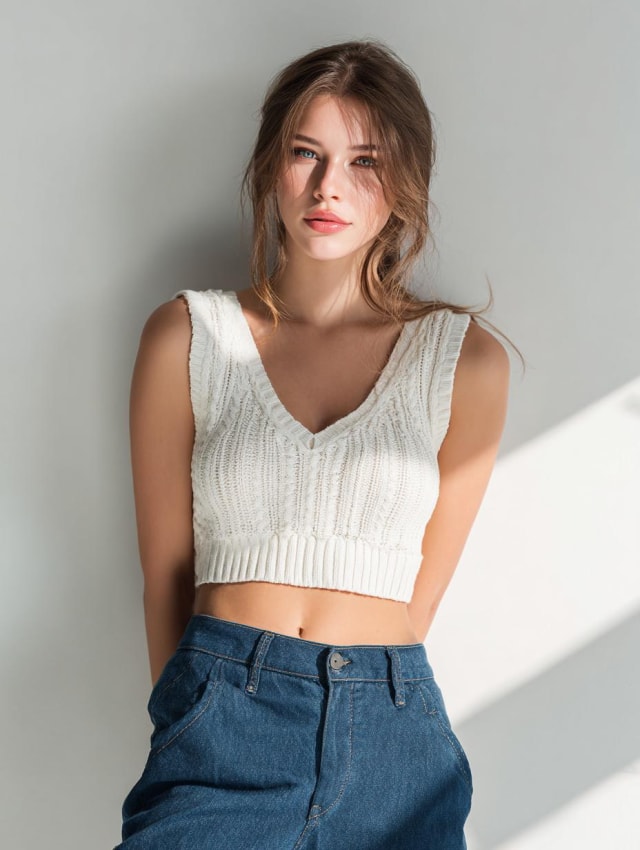 Original photo of woman