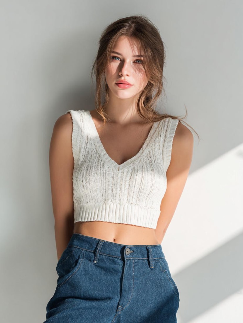 Original photo of woman