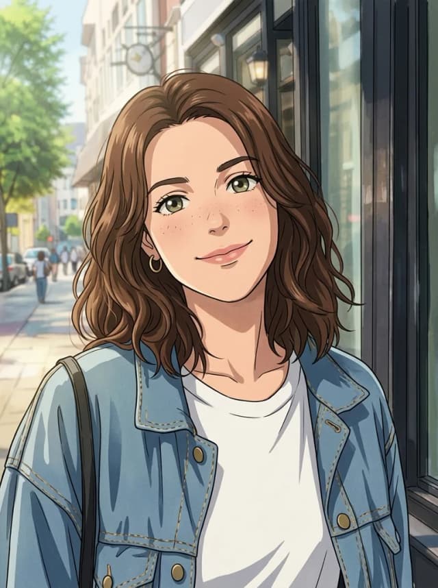 Nano Banana 2.1: Transform this photo into a classic Japanese anime style illustration