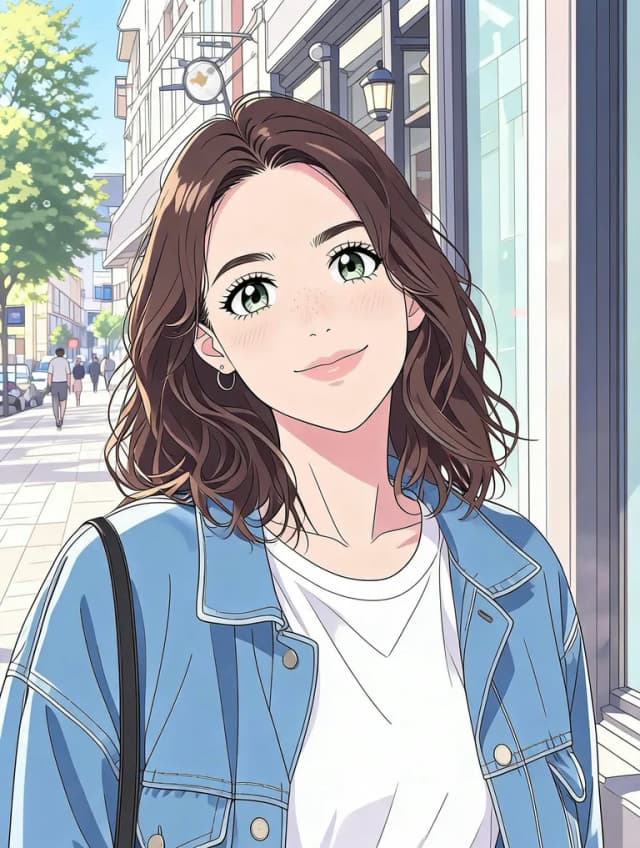 Japanese Anime: Transform this photo into a classic Japanese anime style illustration
