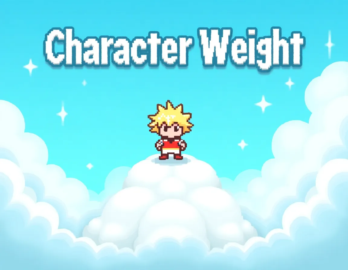 Visual explanation of character weight parameter