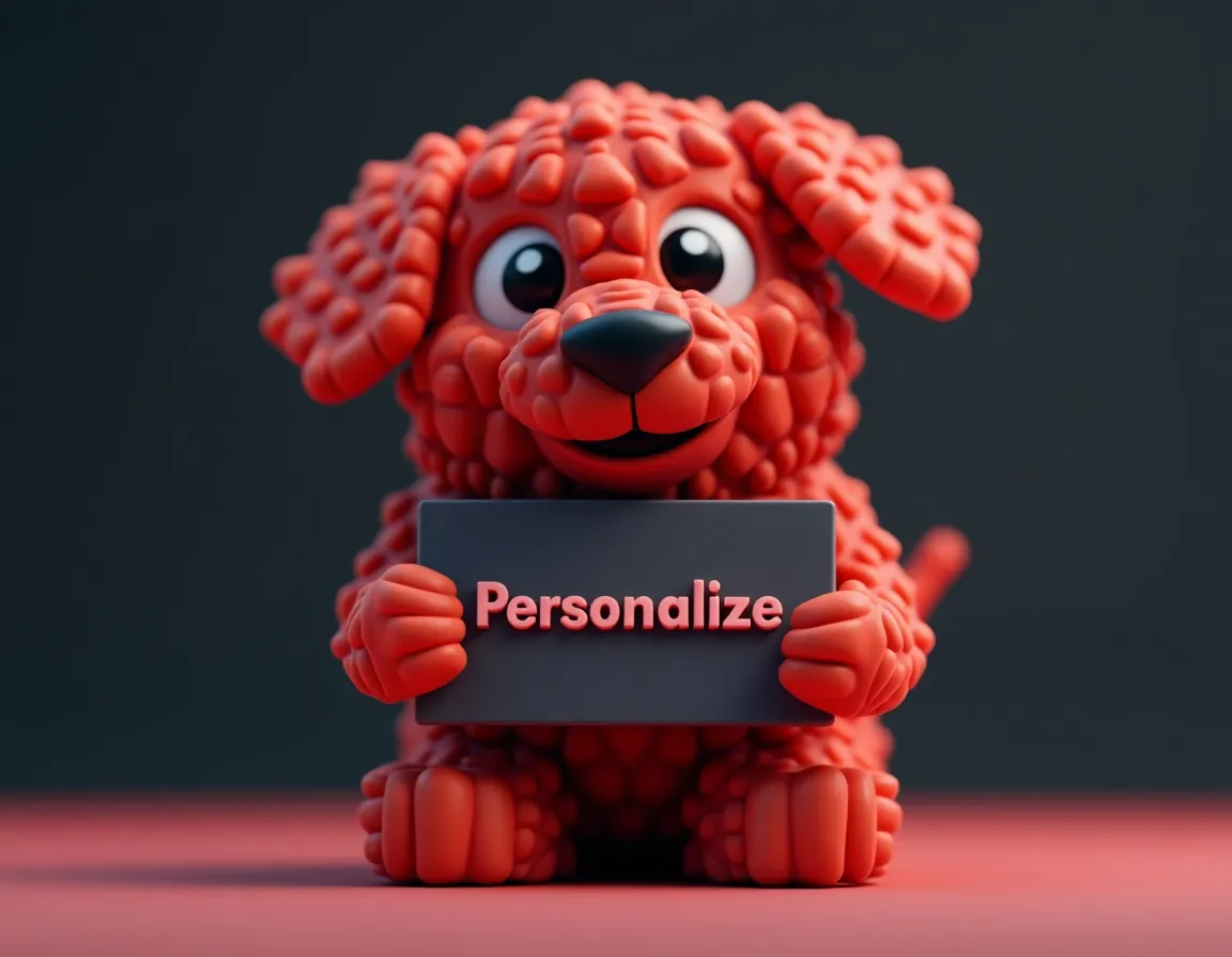 UI showing the personalize parameter functionality
